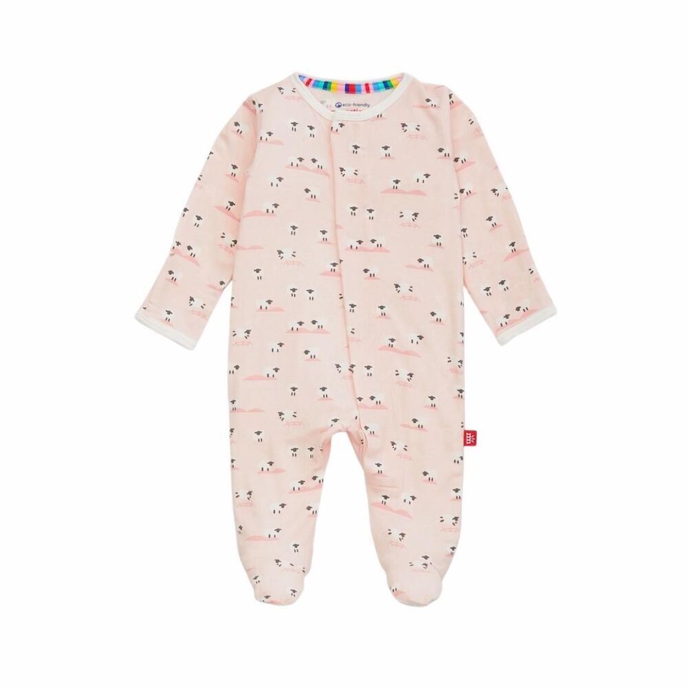 Magnetic Me Pastel Pink Baa Baa Baby Modal Magnetic Footie